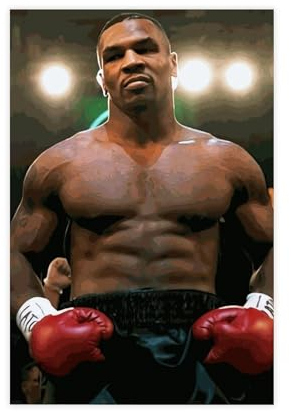 Mike Tyson Poster Boxposter (19) Leinwand Poster Schlafzimmer Dekor Sport Landschaft Büro Zimmer Dekor Geschenk ungerahmt 50 x 75 cm