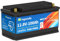 Auto Start-Stopp-Batterie 12V 100Ah LiFePO4, 1280Wh Tiefzyklus Grade A Zelle Auto Batterien CCA1900 Wiederaufladbare Auto Starter Lithium Batterie mit BMS