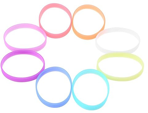 BESPORTBLE 24pezzi Braccialetti Luminosi Silicone Colorati Per Fitness Sport e Feste Accessori Per Scuole e Carnevali Resistente e Confortevole