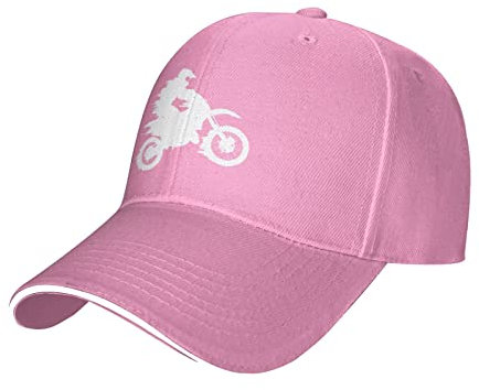 GeRRiT Motocross Dirt Bike Duck Tongue Classic Baseball Cap - Herren Damen Sandwich Hut Schwarz, rose, One size