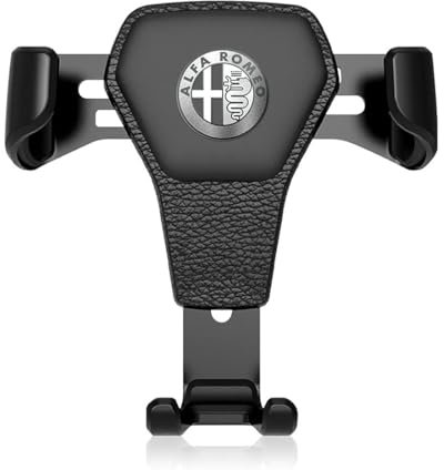 AFSNT Handy KFZ Halterungen für Alfa Romeo Giulietta Mito Stelvio Giulia 147 156 159 166 4c Tz3 Tonal Spontivd,Handyhalter Fürs Auto Lüftung 360° Drehbar Rutschfestes Handy Halterung für Auto