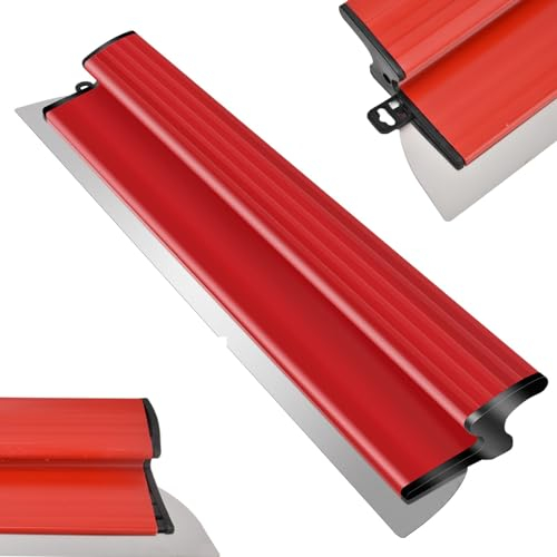 CYTGOUPER Espátula para alisar paneles de yeso de acero inoxidable, espátula para alisar capas delgadas, cuchillo de acabado de pared para decoración de paredes de área de trabajo