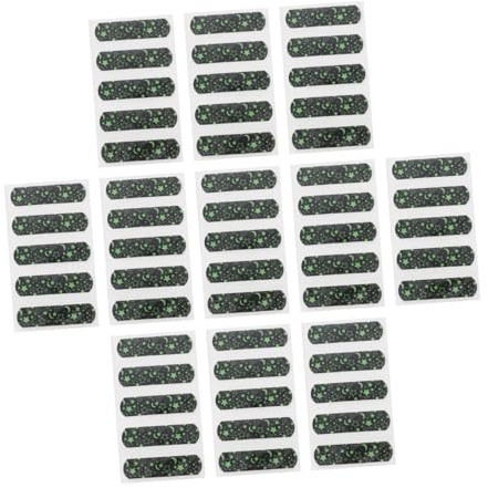 Hoement 100pcs Glow in Dark Cartoon Wound Bandages Adorable Boy Girl Injured Wound Patches Breathable Small Plaster Strips for Outdoor Use Safe and Durable Healing Supplies