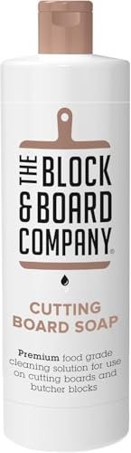 Block and Board Cutting Board Soap | Cleaner for Chopping Board, Butcher Block, Wooden Countertop & Utensils | Cleans and Restores Wood | Specialist Food Grade Cleaning Solution | 250ml
