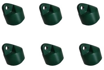 Pfostenkappe Strebenkappen 38mm grün Zaunkappe Maschendrahtzaun Kappe 6 Stück