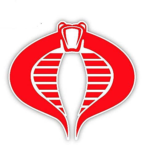 13 cm x 12,3 cm Auto Styling GI JOE COBRA Aufkleber Aufkleber Lustiges wasserdichtes Auto