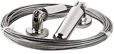 OSOLADY Edelstahl Vorhangdraht 2m Mit Befestigung Für Gardinen Wäscheleine Und Bildaufhängung Rostfrei Für Innen Und Außenbereich