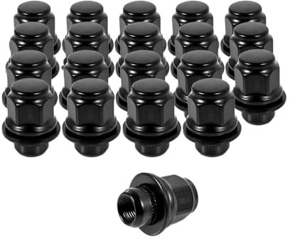 ZHjLut Bulloni Ruota Compatibile con IS300 CT200h HS250h GS450h Dadi Ruota M12x1,5 13/16 21mm Esagonale 1,46x1,18 Pollici Dadi Ruota Neri