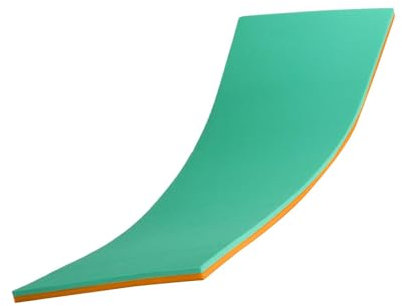 predolo Tapis Flottant Enroulable pour Piscine, Jeu pour Enfants, Divertissement en Famille, Tapis Flottant pour Extérieur, Rivière, Extérieur, Vert Orange