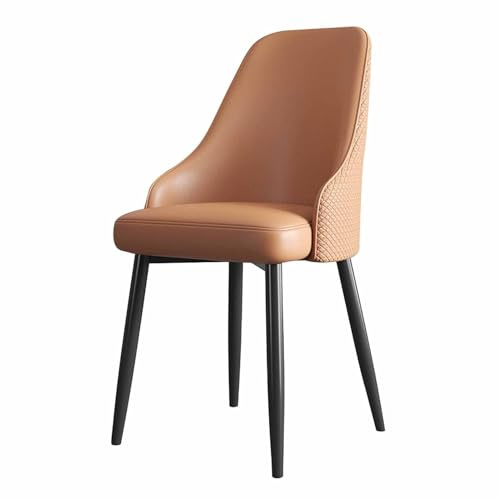 BAKULI 2er Set Esszimmerstühle for Küche Restaurant Büro Rezeption Wohnzimmer Esszimmerbank Aus PU Leder Mit Rückenlehne(1 Pack)