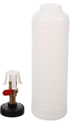 PACKOVE Druckluft Bremsflüssigkeits Nachfüllflasche aus Kunststoff und Metall Vakuum Bremsenentlüfter Bremsflüssigkeitswechsel Werkzeug für Pkw Werkstatt