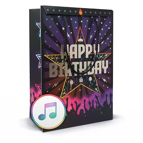 Musiktasche – Happy Birthday im Konzertstil – Geschenktasche für Geburtstag mit Musik
