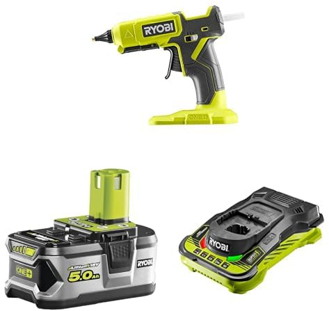 Ryobi RGL18-0 High Low Glue Gun + 5ah Battery & Charger
