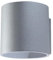 SOLLUX lighting Orbis Downlight Wandleuchte Innen – Zylindrischer Schirm für indirekte Beleuchtung – Wandlampe für Esszimmer und Küche aus Aluminium in Grau 10 x 12 x 10 cm