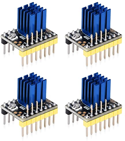 BIQU Ultra-Silence TMC2130 V3.0 SPI Schrittmotortreiber mit Kühlkörper für SKR 3 SKR 3 EZ SKR 2 SKR V1.4 Turbo SKR Pro V1.2 SKR V1.3 L Rampen 1.6/1.5 Control Board (4 Stück/Set)