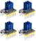 BIQU Ultra-Silence TMC2130 V3.0 SPI Controlador de motor paso a paso con disipador de calor para placa de control SKR V1.3 MKS GEN L rampas 1.6/1.5 (4 piezas/juego)
