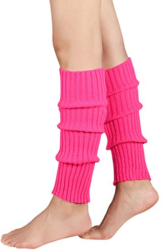 Durio Stulpen Damen Beinwärmer Winter Legwarmers Lange Ballettstulpen in vielen Farben Pink One Size
