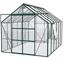 Jupiter 9900 ESG 3mm, smaragd Gewächshaus 4 Dachfenster 1 Seitenfenster Vitavia