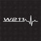 W211 Herzschlag - Sticker kompatibel mit Mercedes Benz