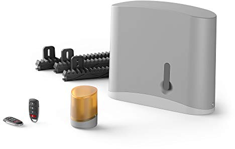 Easymate - Suzy , Motorisation automatique, Coulissant (Bois, fer, alu ou PVC), Pour portail Plein, Ajouré ou semi-ajouré, supporte 200 kg sur 4m - 370011