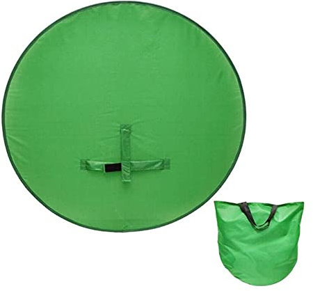 QIULAO Silla portátil Fondo de pantalla verde, kit de llaves de croma plegable con estuche de almacenamiento, telón de fondo de pantalla verde para webcam video transmisión de videos conferences webin