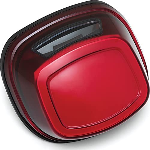 Kuryakyn 2910 Motorcycle Lighting Accessory: Tracer LED Taillight with License Plate Illumination, Red
