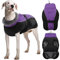 DENTRUN Hundemantel Winter Warme Hundejacke Wasserdicht mit Geschirr für Kleine Mittel Große Hunde Wintermantel Fleece Winterjacke Hundebekleidung Reflektierend
