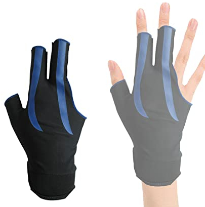 Fezf 1er Pack Pool Gloves Unisex Stretch Finger Snooker Handschuhe Linke Hand Pool Handschuhe für Pool Zubehör