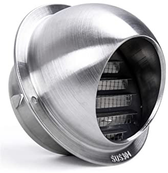 WORDFUN Griglia di Ventilazione A Sfera Acciaio Inossidabile Griglia Ventilazione della Copertura Griglia di Ventilazione A Parete,Forte E Durevole Nessuna Ruggine, per Appartamenti, Case