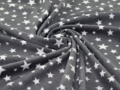 Polar-Fleece-Stoff, Meterware, Grau