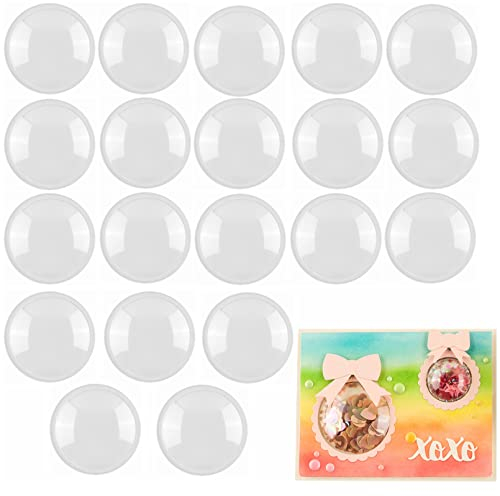 Briartw Runde Streuerabdeckungen für Shaker-Karten, Scrapbooking, flache Streuer, 6,4 cm Durchmesser, 20 Stück