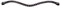 QHP Stirnriemen Stirnband Leder Menton Strasssteine (Warmblut, schwarz)