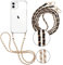 Pnakqil 2 Stück Handykette für Apple iPhone 11 6,1 Hülle mit Band, Handyhülle Necklace Handy Kette Kordel zum Umhängen Schutzhülle, Trasparente TPU Bumper Stoßfest Smartphone Case, Lanyard 4
