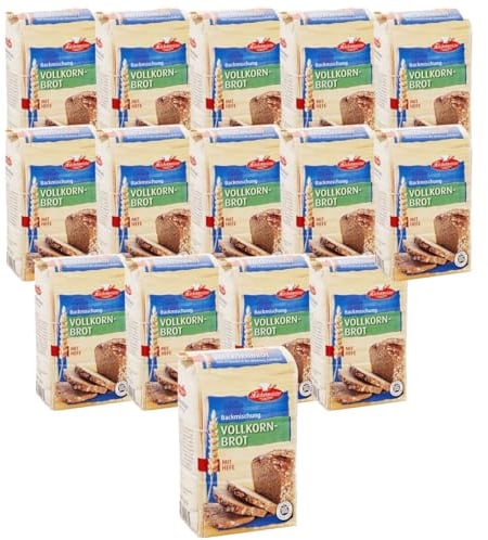 BIELMEIER KÜCHENMEISTER Brotbackmischung Vollkornbrot 15 Stück á 500 g Jeden Tag frisches Brot genießen Made in Baden-Württemberg