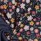 Alpenfleece | FLOWERS | by Poppy | navy | Ökotex | ab 50 cm | Meterware