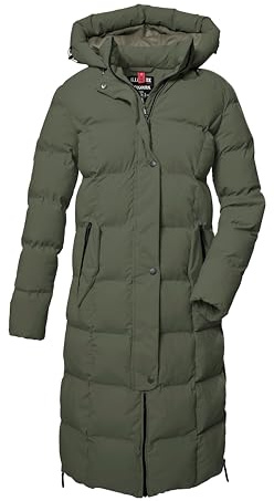 G.I.G.A. DX by killtec Damen Steppmantel/Funktionsmantel mit Kapuze GW 2 WMN QLTD CT, oliv, 44, 41338-000