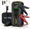 Avviatore Emergenza per Auto, 6000A Booster Avviamento Auto/Moto con Compressore da 150PSI, 12V Avviatore Batteria Jump Starter (Fino a 10L Benzina e 8L Diesel) DisplayDoppia USB, Torcia a LED