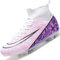Donbest Scarpe da Calcio Uomo Tacchetti Professionale Scarpe da Calcetto Calzature da Calcio Ragazzo Scarpe da Allenamento,Pink,EU45