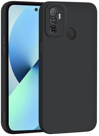 WBWONE Hülle für Oppo A53 | A53s Case, Silikon Handyhülle Ultra Dünn Weiche TPU Kamera Alles Inklusive Stoßfest Schutzhülle Cover - Schwarz