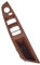MIAOLISI Auto Innen Türgriff Für BM&W 5er F10 F11 Linkslenker LHD Rot Braun Beige Schwarz Autoinnenraum Türgriff Panel Pull Trim Cover(Red Brown-RHD)