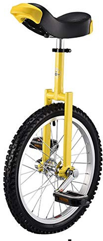 Wettkampf-Einrad mit verstellbarem Sitz, gelbes Einrad, selbstbalancierendes Einrad für Outdoor-Sportarten, bestes Geburtstagsgeschenk (Größe: 20 Zoll)