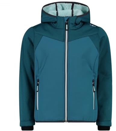 CMP Unisex Kinder Giacca Da Bambina Con Cappuccio Fisso in Softshell Accoppiato Jacke
