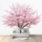 Papier Peint Mural Chambre Arbre Sakura Rose 400x280 cm Poster Geant Mural 3D Tableaux Muraux Tapisserie Photo, Salon Chambre d'enfants Mur de Fond Papier Peint Panoramique
