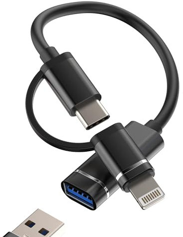 Adattatore Lightning USB C a USB 3.0 Cavo OTG Femmina per Apple iPhone 15 14 compatibile per Samsung Macbook Air Da Type Maschio Tipo Chiavetta Di Adapter Adattatori Jack Schede Convertitore ip+tp