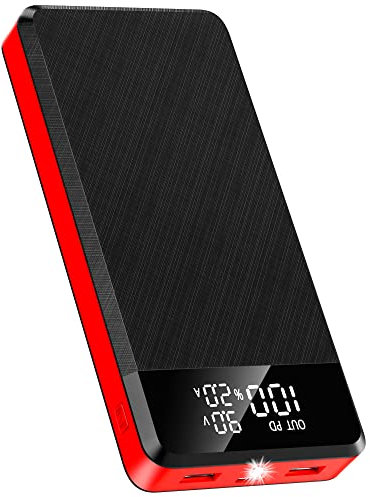42800mAh Batterie Externe: PD 25W Power Bank à Chargement Rapide Portable Chargeur USB C avec Grande Capacité et Lampe de Poche & Display LED, 3 Sorties et 3 entrées pour Smartphones
