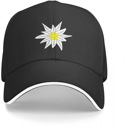 AIETPOIJ Basecap Edelweiß Blume Baseball Cap Anime Hut Sommer Hüte modische Snap Back Hut Damen Strand Visier Herren Geschenk