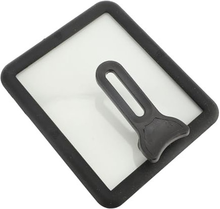Couvercle de Poêle à Omelette Japonaise – Couvercle de Poêle Tamagoyaki Rectangulaire en Verre avec Bord en Silicone – Couvercle de Poêle à œufs Antiadhésif 15 X 18 Cm