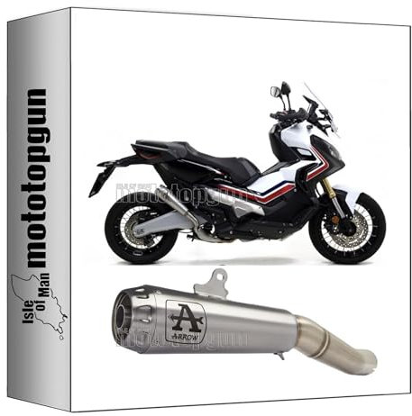 pot echappement approuve arrow pro-race en nichrom avec embout en acier compatible avec honda xadv x-adv 750 2017 2018 2019 2020 2021 2022 2023 mototopgun 71864pri
