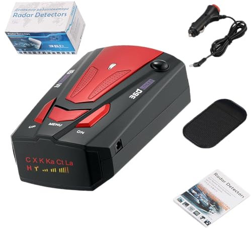 Passen Sie an, was Sie brauchen, Blitzer-Detektor, Radar-Detektor, Auto, DC 12 V Radar-Detektor mit großer Reichweite, 360-Grad-Schutz, Auto-Blitzer-Detektor mit Sprachwarnungen,