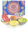 TBRFP Ceramic Dessert Bowls Set of 6 - Colorful 10 oz Small Bowls for Ice Cream, Soup, Cereal, Snacks & Side Dishes | Microwave, Oven & Dishwasher Safe | 4.6 Inch Cute Kitchen Serving Bowls